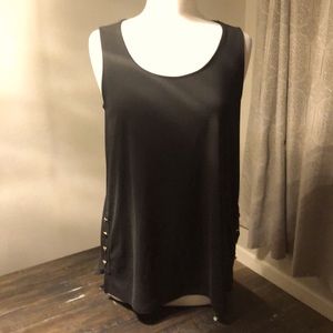 DKNY Tank Top with gold buttons